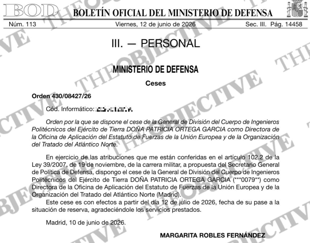 Robles cese Patricia Ortega