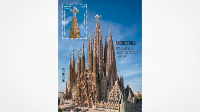 Correos dedica un sello a la basílica de la Sagrada Familia por la bendición del Papa