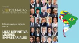 El Instituto Coordenadas identifica a los 25 empresarios más influyentes de América Latina