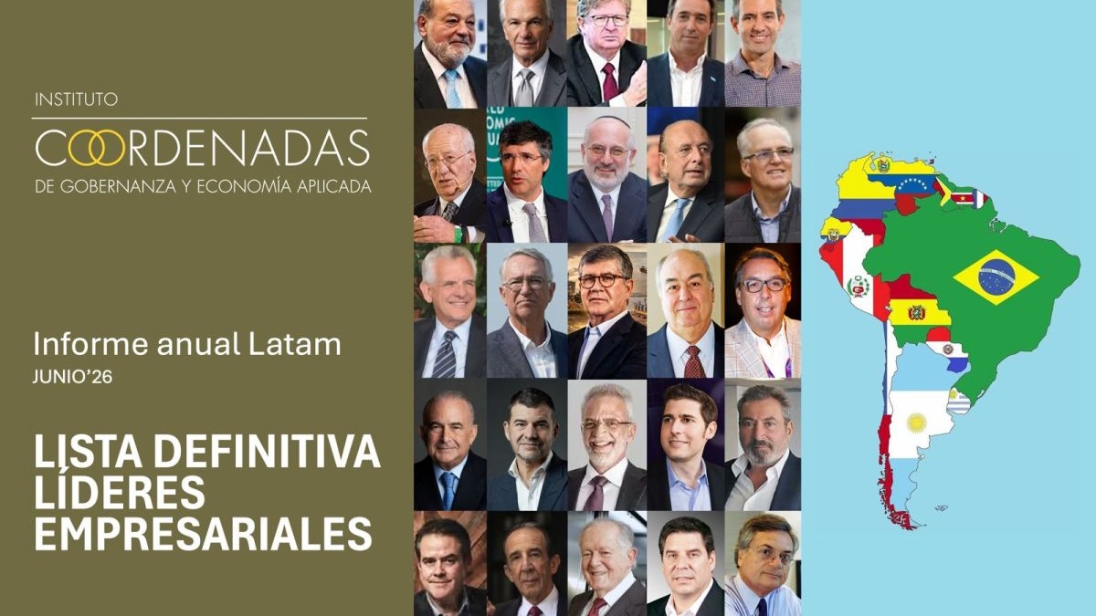 El Instituto Coordenadas identifica a los 25 empresarios más influyentes de América Latina