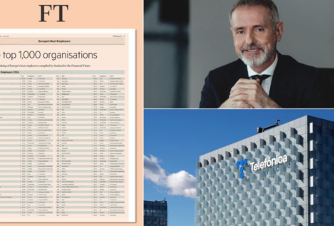Telefónica, la española mejor valorada para trabajar en Europa según el 'Financial Times'