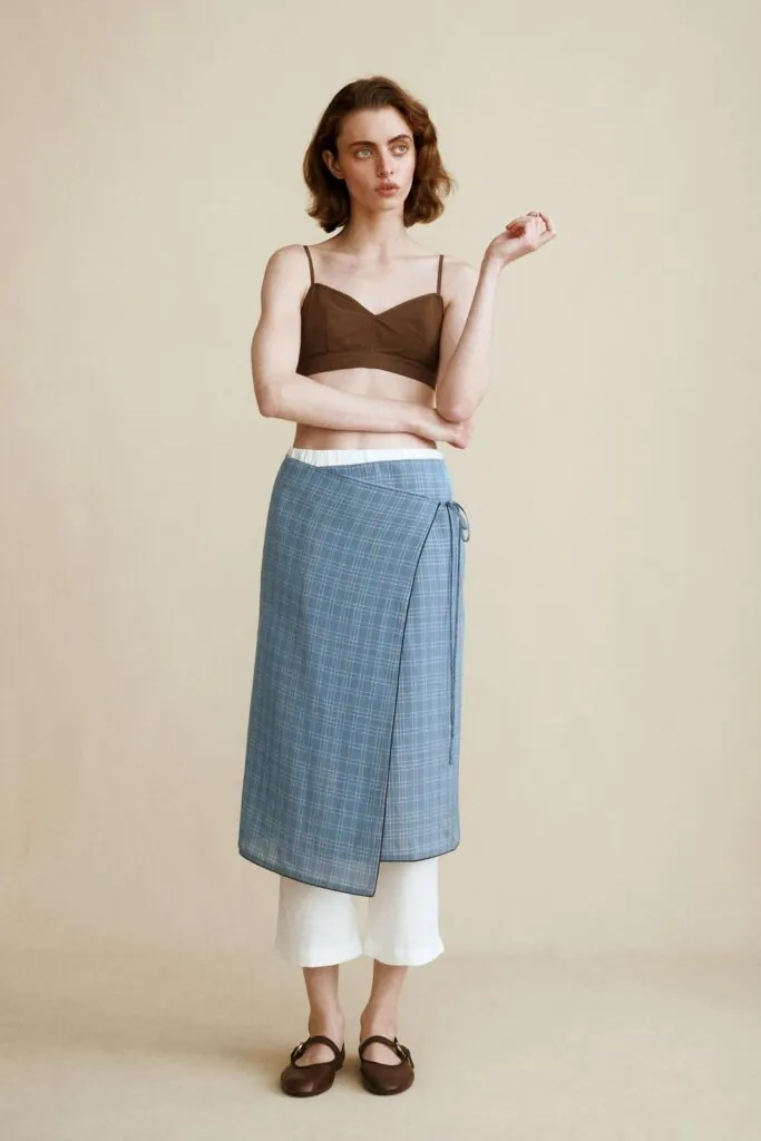 Propuesta de la colección Caramel London x Zara. (PVPs: top 22.95€ // pantalón 45.95€ // falda: 49.95€)