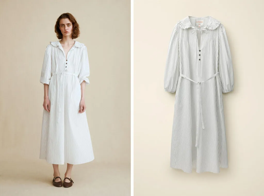 Vestido camisero de rayas de Zara. (PVP: 59.95€)