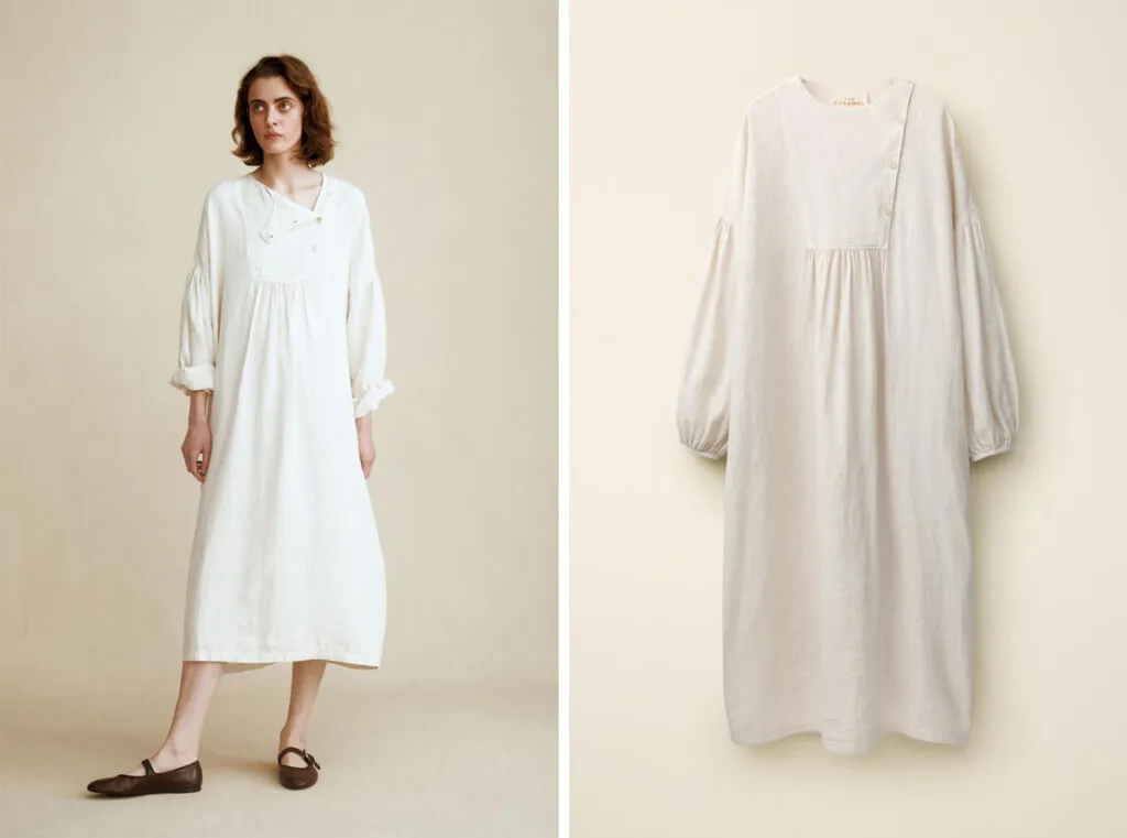 Vestido de lino blanco de Zara. (PVP: 69.95€)