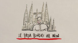 La viñeta sobre... el Papa bendice al 'nen'