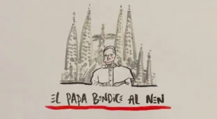 La viñeta sobre... el Papa bendice al 'nen'