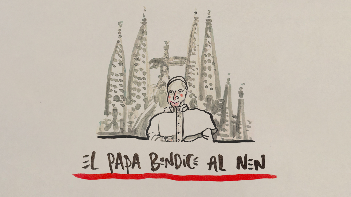 La viñeta sobre... el Papa bendice al 'nen'