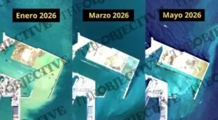 Las fotos de satélite cuestionan los plazos de la mayor obra portuaria de España en Valencia