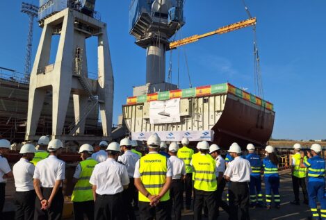 Navantia coloca la quilla de la octava corbeta para la Marina de Arabia Saudí