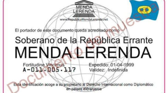 Absuelven a un ciudadano que dijo a un hotel ser de la «República Errante Menda Lerenda»